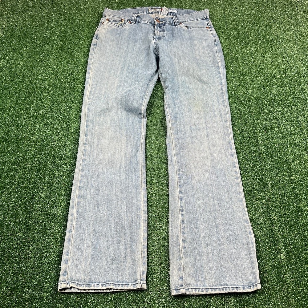 VTG Old Navy Ultra Low Rise Stretch Flare Bootcut‎ Jeans Women's 10 32x30" Y2K